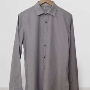 Tristan Gray Casual Button-Down Shirt
